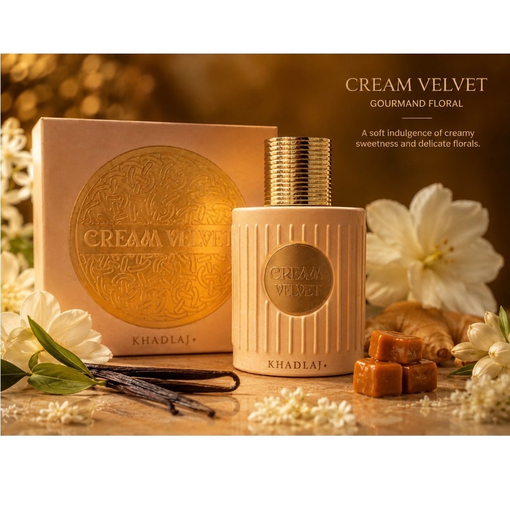 Cream Velvet Women’s  Fragrance Perfume –  By Khadlaj - sexy, mysterious, sweet
